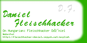 daniel fleischhacker business card